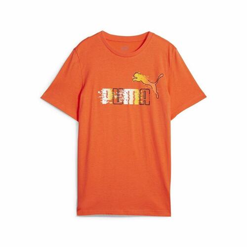 Børne Kortærmet T-shirt Puma Ess+ Futureverse Orange 11-12 år