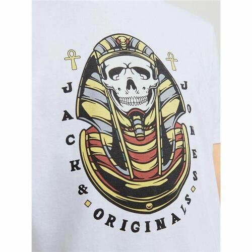 Børne Kortærmet T-shirt Jack & Jones Jorheavens Hvid 140