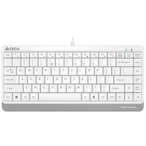 Tastatur A4 Tech A4TKLA47119 QWERTY Hvid Engelsk