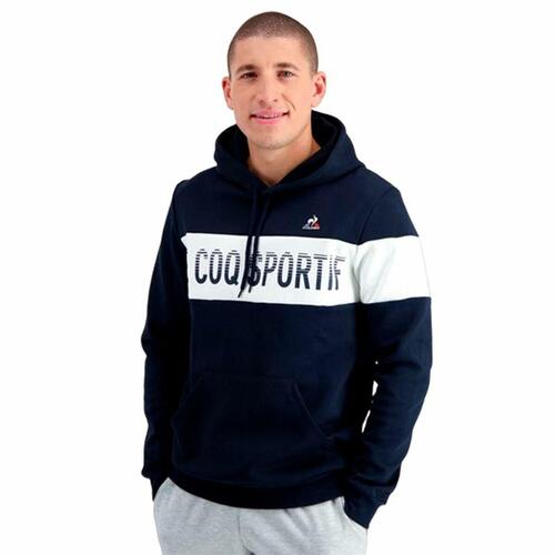 Unisex Hættetrøje Le coq sportif BAH Hoody N°1 Marineblå S