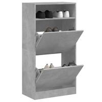 Skoreol 60x34x116 cm konstrueret træ betongrå