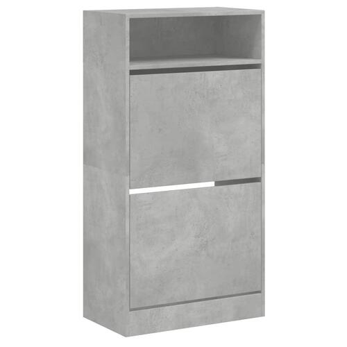 Skoreol 60x34x116 cm konstrueret træ betongrå