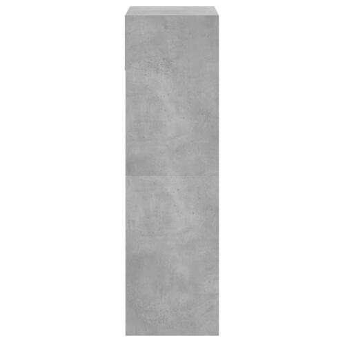 Skoreol 60x34x116 cm konstrueret træ betongrå