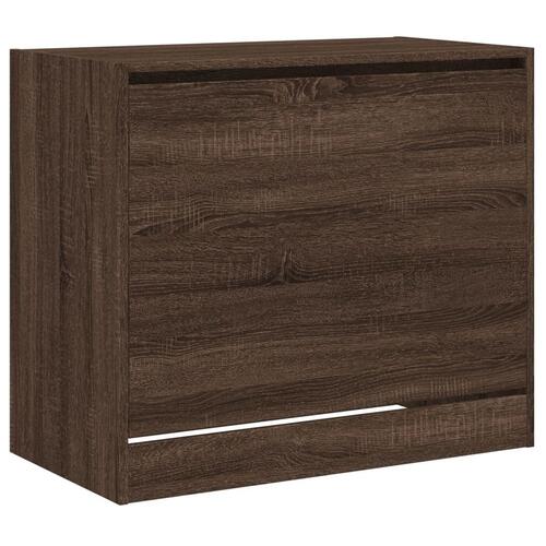 Skoreol 80x42x69 cm konstrueret træ brun egetræsfarve