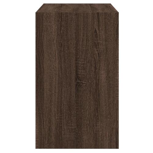 Skoreol 80x42x69 cm konstrueret træ brun egetræsfarve