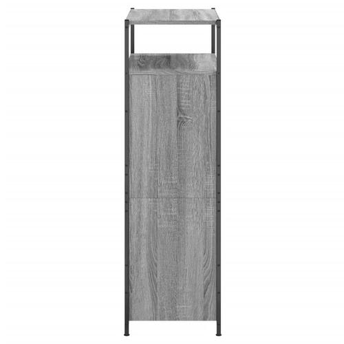 Skoreol 75x34x112 cm konstrueret træ grå sonoma-eg