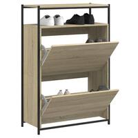 Skoreol 75x34x112 cm konstrueret træ sonoma-eg