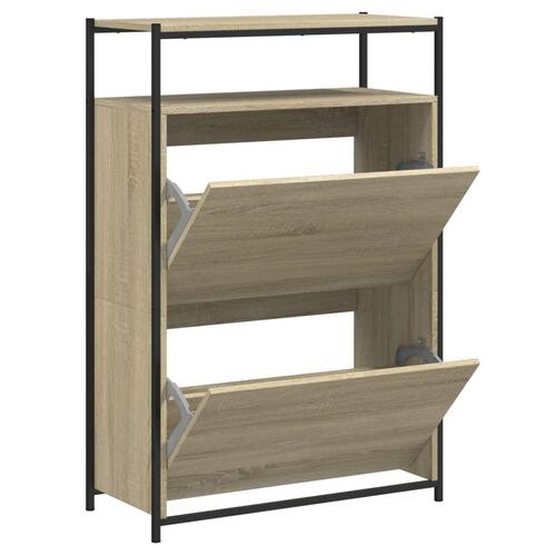 Skoreol 75x34x112 cm konstrueret træ sonoma-eg