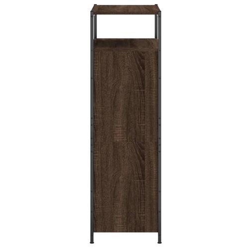 Skoreol 60x34x112 cm konstrueret træ brun egetræsfarve