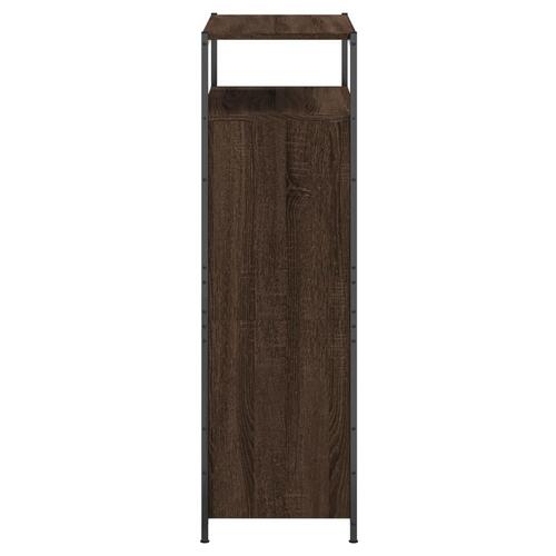 Skoreol 75x34x112 cm konstrueret træ brun egetræsfarve
