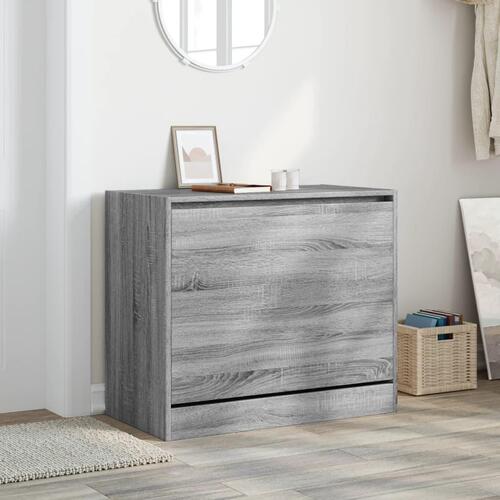Skoskab 80x42x69 cm konstrueret træ grå sonoma-eg