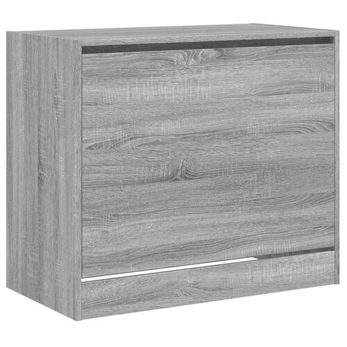 Skoskab 80x42x69 cm konstrueret træ grå sonoma-eg