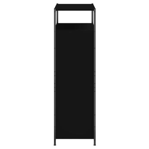 Skoreol 75x34x112 cm konstrueret træ sort