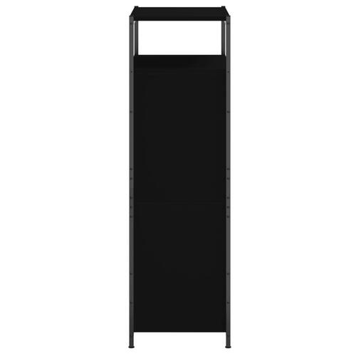 Skoreol 60x34x112 cm konstrueret træ sort