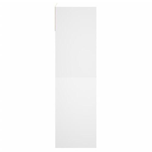 Skoreol 60x34x116 cm konstrueret træ hvid