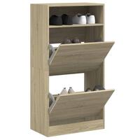 Skoreol 60x34x116 cm konstrueret træ sonoma-eg