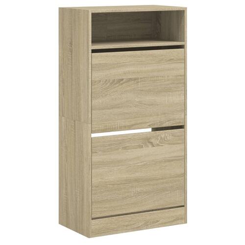 Skoreol 60x34x116 cm konstrueret træ sonoma-eg