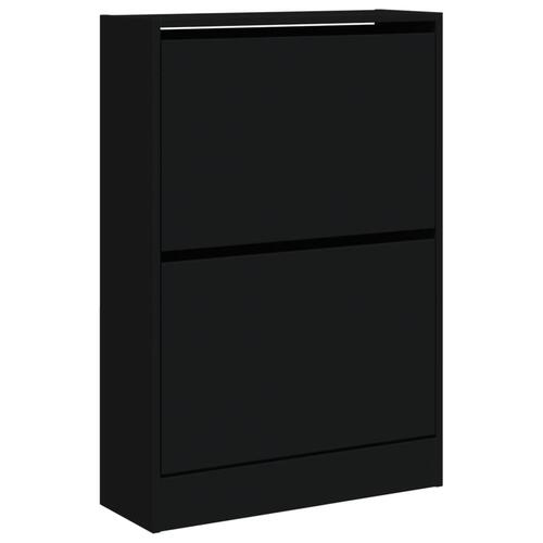 Skoreol 60x21x87,5 cm konstrueret træ sort