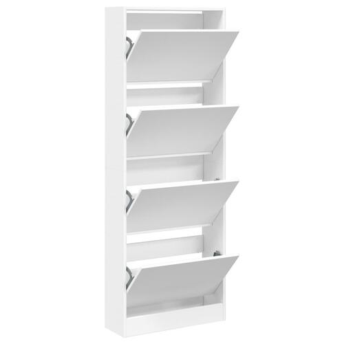 Skoreol 60x21x163,5 cm konstrueret træ hvid