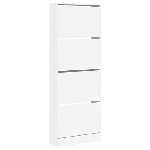 Skoreol 60x21x163,5 cm konstrueret træ hvid