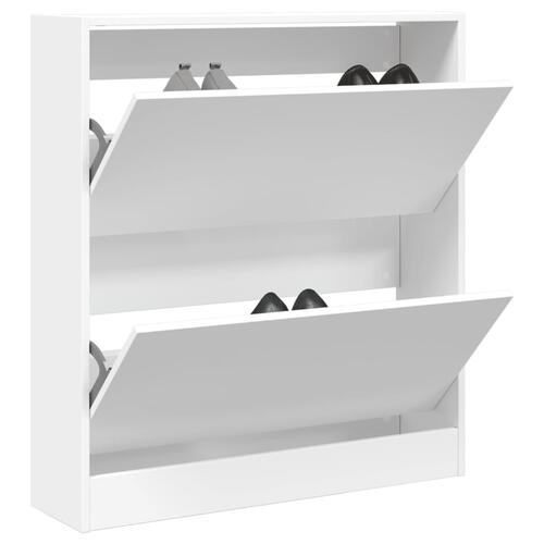 Skoreol 80x21x87,5 cm konstrueret træ hvid