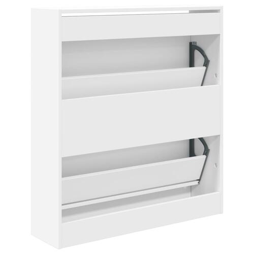 Skoreol 80x21x87,5 cm konstrueret træ hvid