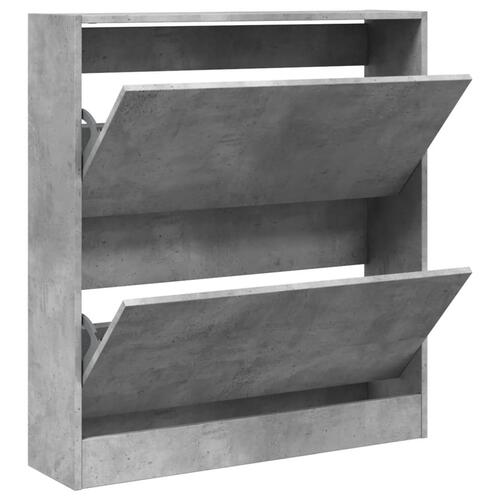 Skoreol 80x21x87,5 cm konstrueret træ betongrå