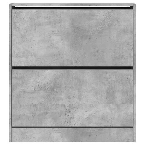 Skoreol 80x21x87,5 cm konstrueret træ betongrå