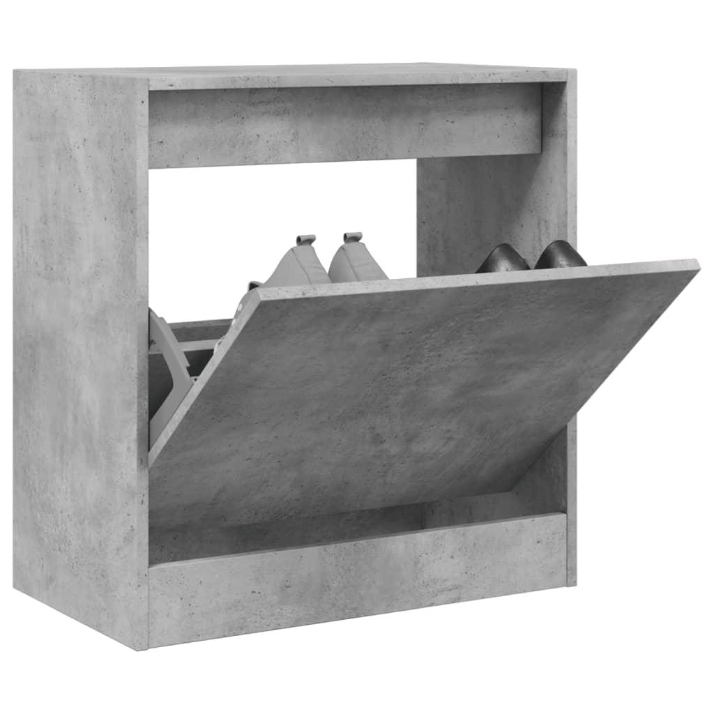 Skoreol 60x34x63,5 cm konstrueret træ betongrå