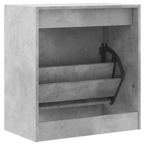 Skoreol 60x34x63,5 cm konstrueret træ betongrå