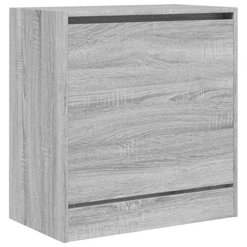 Skoreol 60x34x63,5 cm konstrueret træ grå sonoma-eg
