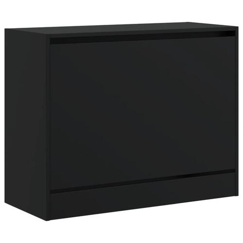 Skoreol 80x34x63 cm konstrueret træ sort