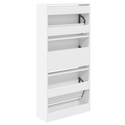 Skoreol 60x21x125,5 cm konstrueret træ hvid