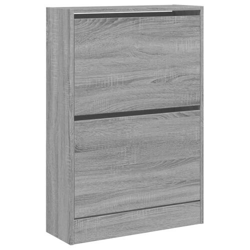 Skoreol 60x21x87,5 cm konstrueret træ grå sonoma-eg