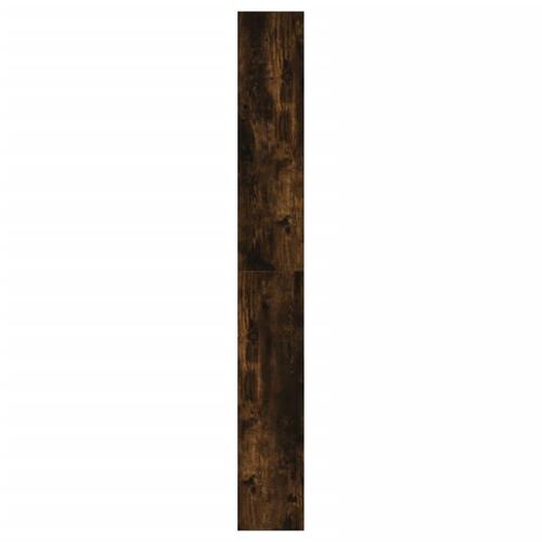 Skoreol 60x21x163,5 cm konstrueret træ røget egetræsfarve