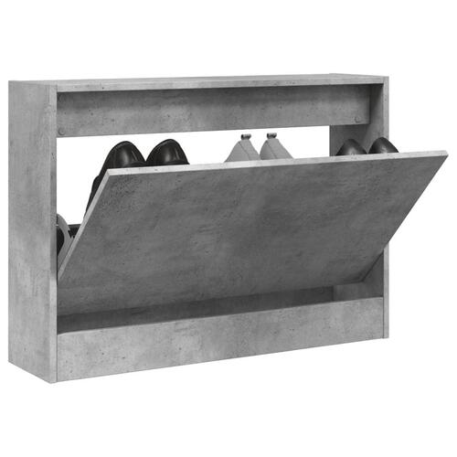 Skoreol 80x21x57 cm konstrueret træ betongrå