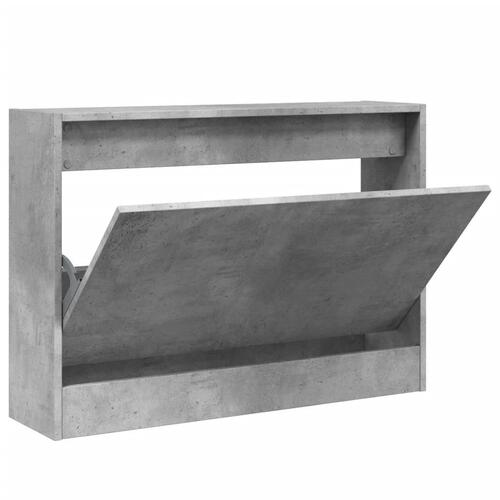 Skoreol 80x21x57 cm konstrueret træ betongrå