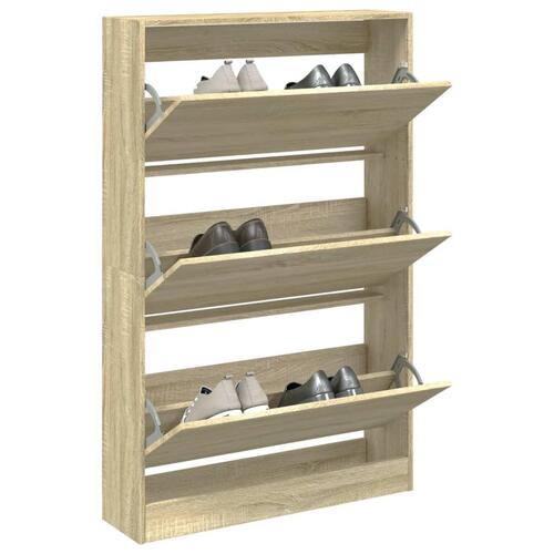 Skoreol 80x21x125,5 cm konstrueret træ sonoma-eg