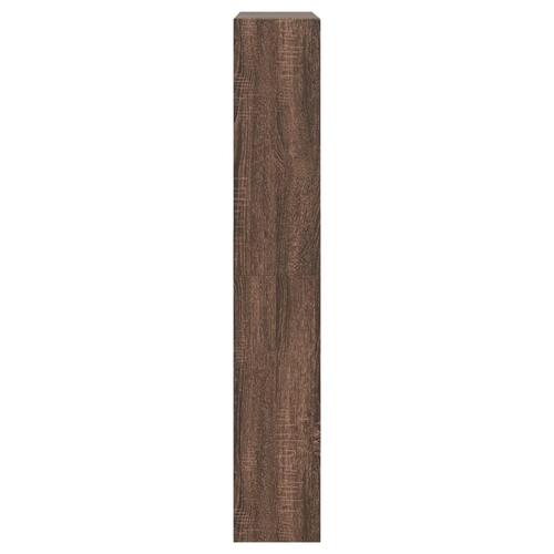 Skoskab 80x21x125,5 cm konstrueret træ røget egetræsfarve