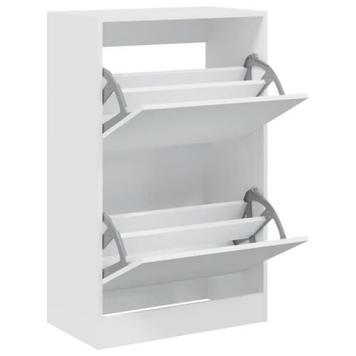 Skoreol 60x34x96,5 cm konstrueret træ hvid