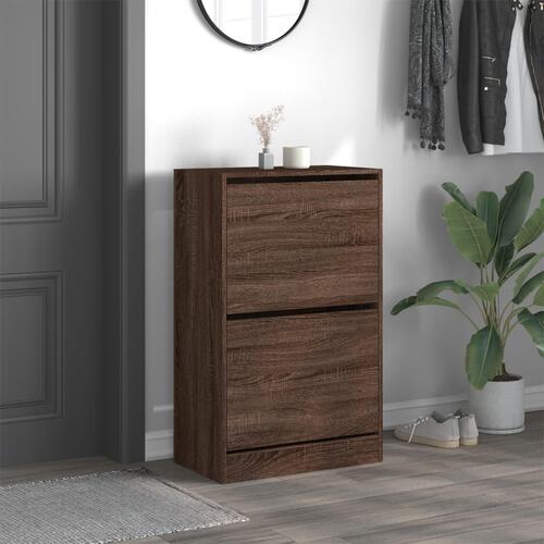 Skoreol 60x34x96,5 cm konstrueret træ brun egetræsfarve