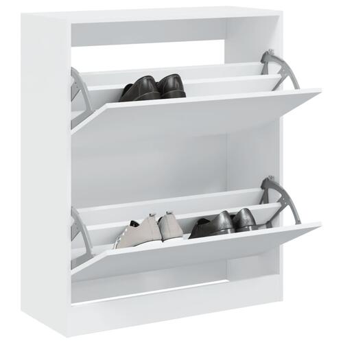 Skoreol 80x34x96,5 cm konstrueret træ hvid