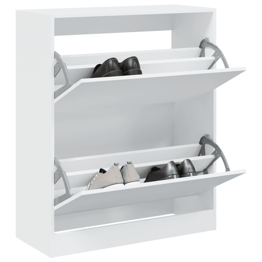 Skoreol 80x34x96,5 cm konstrueret træ hvid