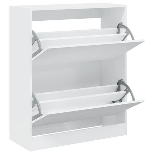 Skoreol 80x34x96,5 cm konstrueret træ hvid