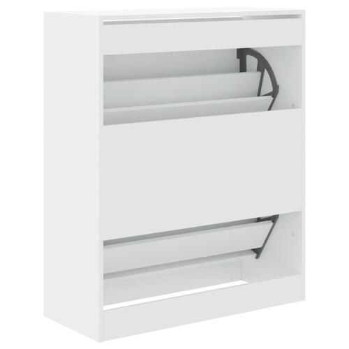 Skoreol 80x34x96,5 cm konstrueret træ hvid