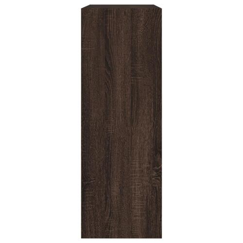 Skoreol 80x34x96,5 cm konstrueret træ brun egetræsfarve