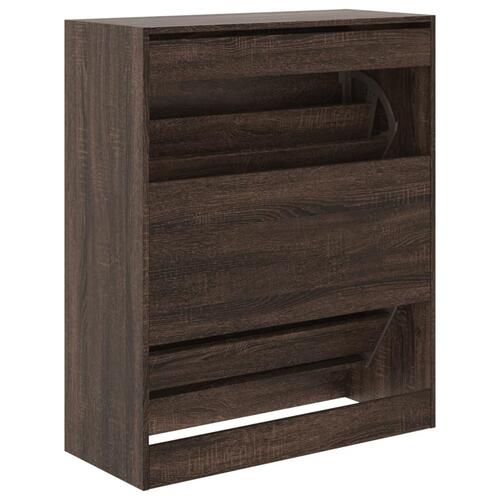Skoreol 80x34x96,5 cm konstrueret træ brun egetræsfarve