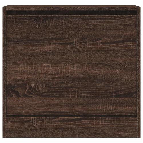 Skoreol 60x21x57 cm konstrueret træ brun egetræsfarvet