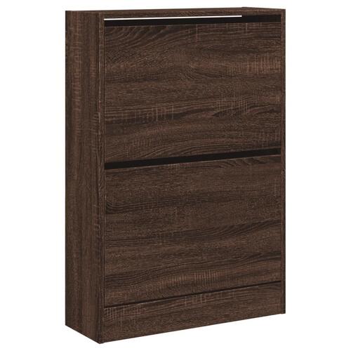 Skoreol 60x21x87,5 cm konstrueret træ brun egetræsfarvet