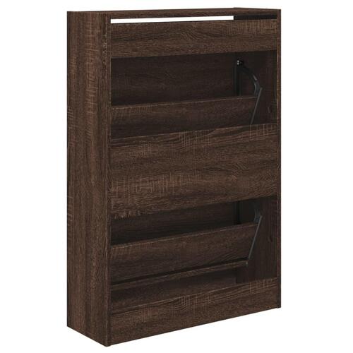 Skoreol 60x21x87,5 cm konstrueret træ brun egetræsfarvet